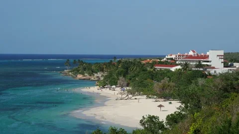 Guardalavaca Beach in Cuba Stock Footage 122310446