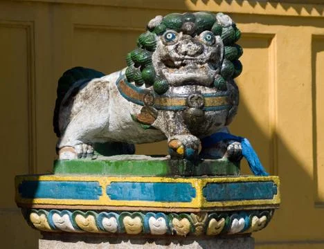 Guardian creature statue Stock Photos