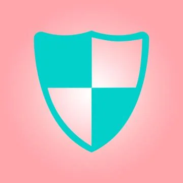 Guardian shield symbol. Stock Illustration