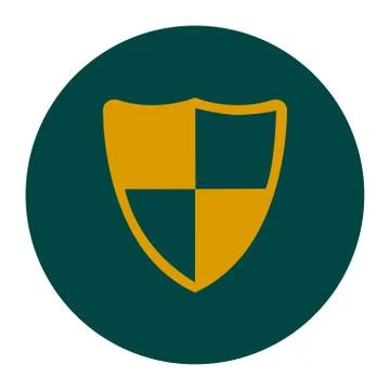 Guardian shield symbol. Stock Illustration