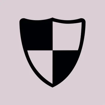 Guardian shield symbol. Illustrazione stock