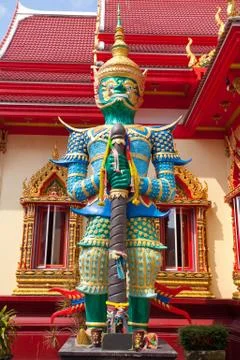 Guardian of temple Stock Photos