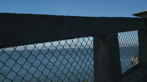 Guarding post on Alcatraz Island, San Francisco Stock Footage 48347329