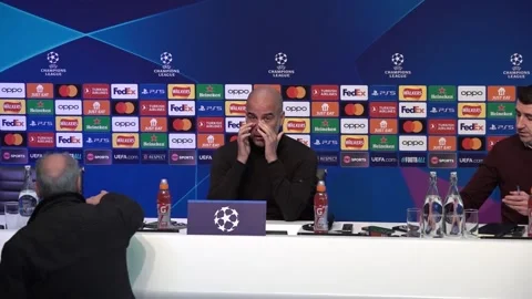 Guardiola pays tribute to Terry Venables ahead of Leipzig tie Stock Footage 256657789