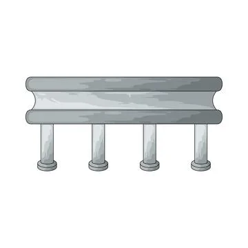 Guardrail illustration Stock Illustration