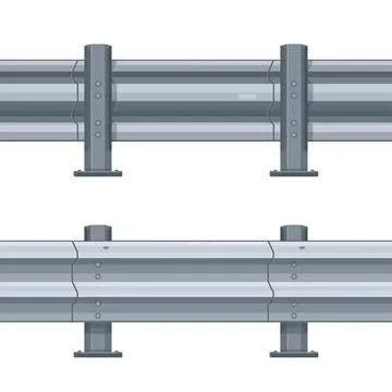Guardrail realistic seamless Stock Illustration