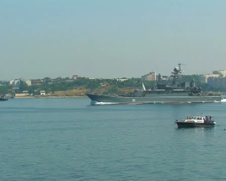 Guards large landing ship "Azov" #98 Stock-Footage 10742832