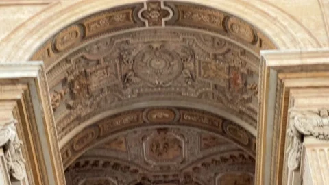 GUARDS STANDING AT BASILICA IN ST.PETER'S SQUARE, VATICAN CITY(2024 UPDATED) Stock Footage 234401353