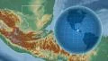 Guatemala and Globe. Relief 4k or 4k+ Resolution