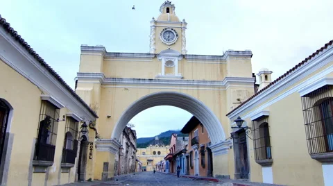 GUATEMALA ANTIGUA ARCH Video stock 59585498