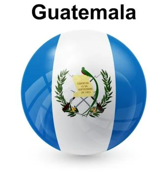 Guatemala ball flag 스톡 일러스트