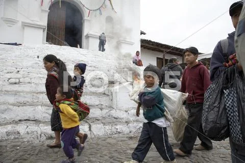 Guatemala church at el quiche by 2008 central Stock Photos