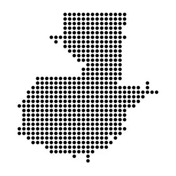 Guatemala dotted vector map Stock Illustration