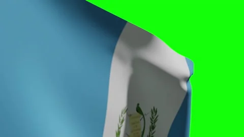 Guatemala Flag Close Видео 134852464