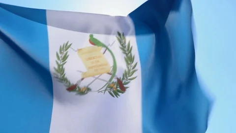 Guatemala Flag Flapping Stock Footage 118962010