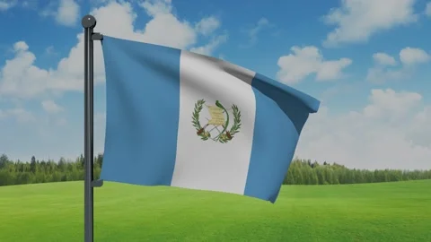 Guatemala Flag Video stock 152709181