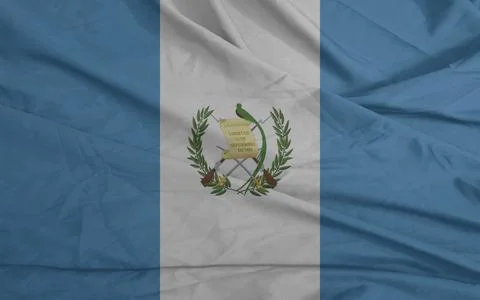 Guatemala Flag moving softly in the wind Stock Photos