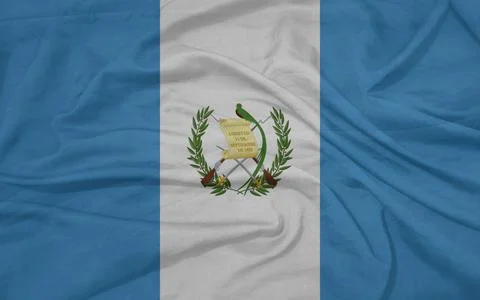 Guatemala Flag moving in wind イラスト素材
