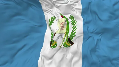 Guatemala Flag Seamless Looping Background Waving Slow Motion Stock Footage 234313276