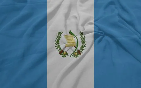 Guatemala    Flag textile wave view Stock Illustration