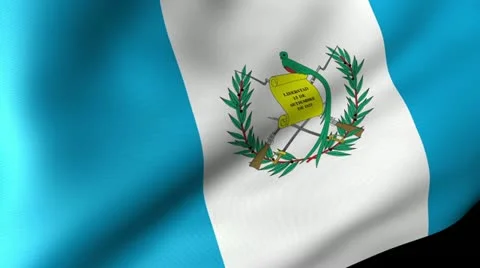 Guatemala Flag Waving Stock Footage 12205884