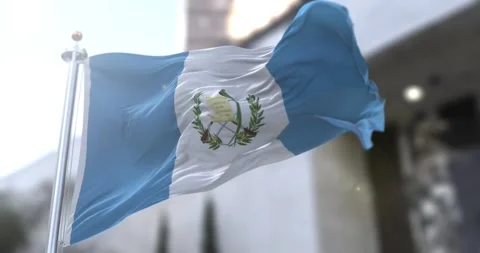 Guatemala-flag-waving-seamless-loop-4k-60fps Stock Footage 331018600