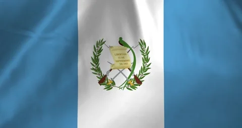 Guatemala flag waving with the wind background loop video animation Video stock 327172018