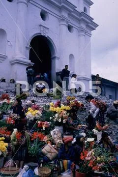 Guatemala, Journey through the markets of the villages of the Maya population Stock Photos