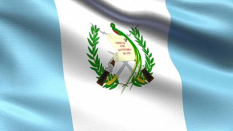 Guatemala Looping Flag 4K Stock Footage 107182323