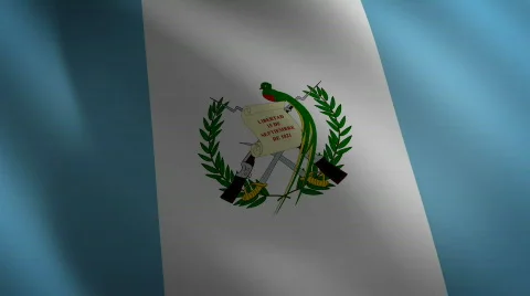 Guatemala looping flag waving in the wind Stock Footage 796608