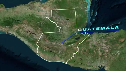 Guatemala Map Animation Stock Footage 273308100