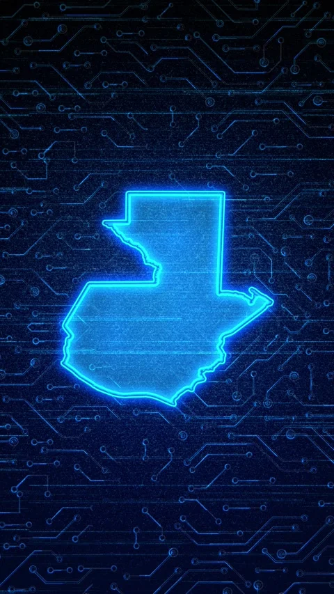 Guatemala Map Digital Technology Opener Видео 336312462
