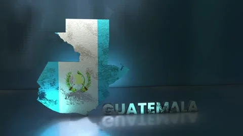 Guatemala Map Stock Footage 283080655