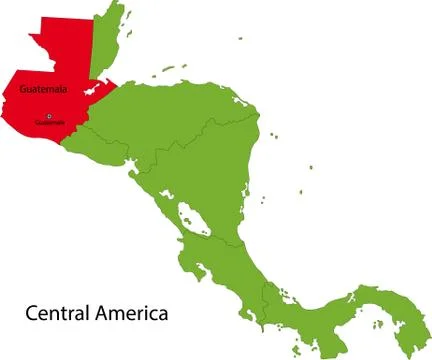 Guatemala map Stock Illustration
