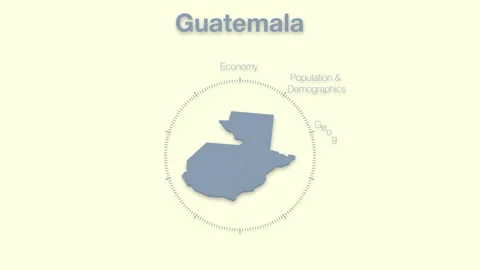 Guatemala MAP revealingmotion graphics data elements Stock Footage 339864936