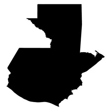 Guatemala Map Silhouette Stock-Illustration