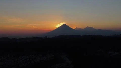 Guatemala Volcano2 Stock Photos