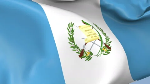Guatemala Waving Flag Background Loop Stock Footage 64231927
