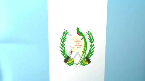 Guatemala Waving Flag Stock Footage 10761945