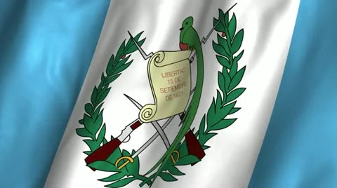 Guatemala Waving Flag Stock Footage 12278110