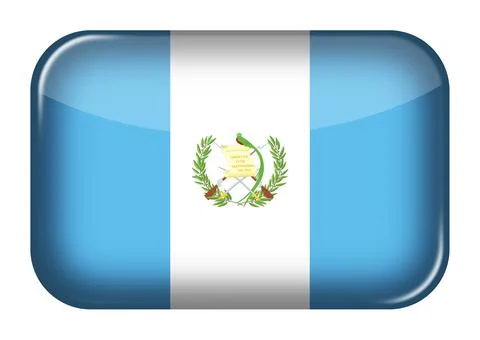 Guatemala web icon rectangle button 스톡 일러스트
