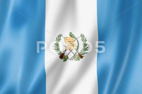 Guatemalan flag Stock Illustration