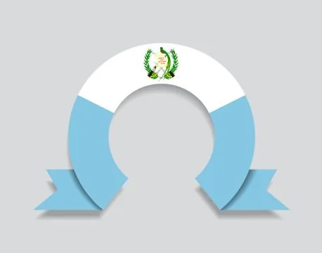 Guatemalan flag rounded abstract background. Vector illustration. Stock Illustration