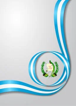 Guatemalan flag wavy background. Vector illustration. Stock Illustration