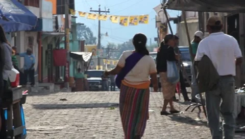 Guatemalan street Stock Footage 8578413