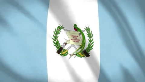 Guatemela Flag  Stock Footage 188255350