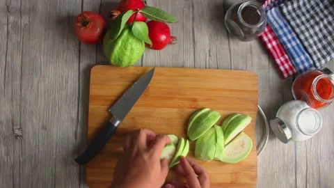Guava cutting Stock Footage 287900248