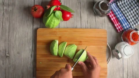 Guava cutting Stock Footage 287900254