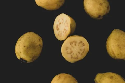 Guava fruit close up Stock Photos