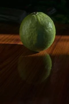 Guava fruit placed on a table Stock Photos